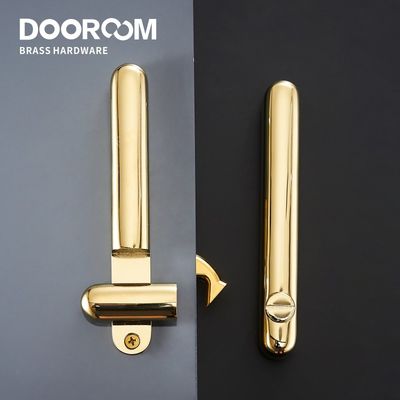 ποιότητας  Dooroom Sliding Door Brass Lock Set Handles Gold PVD Black Living Room Bathroom Balcony Interior Kitchen D185 D186 εργοστάσιο